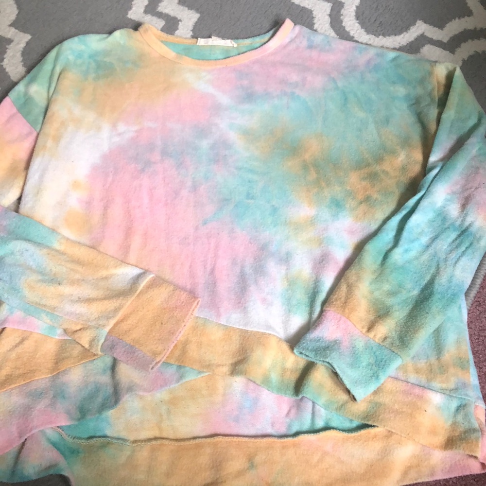 Pie in the Sky Multicolor tie dye Top